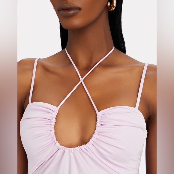 ALC Sienna Cut-Out Satin Midi Dress - Picture 2 of 5